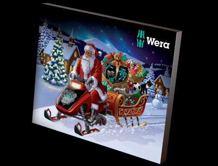 Wera’s Advent calendar has been published for ten years now and contains many new tool surprises.